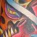 tattoo galleries/ - Heart,skull banner,arrow,sun morph - 14652